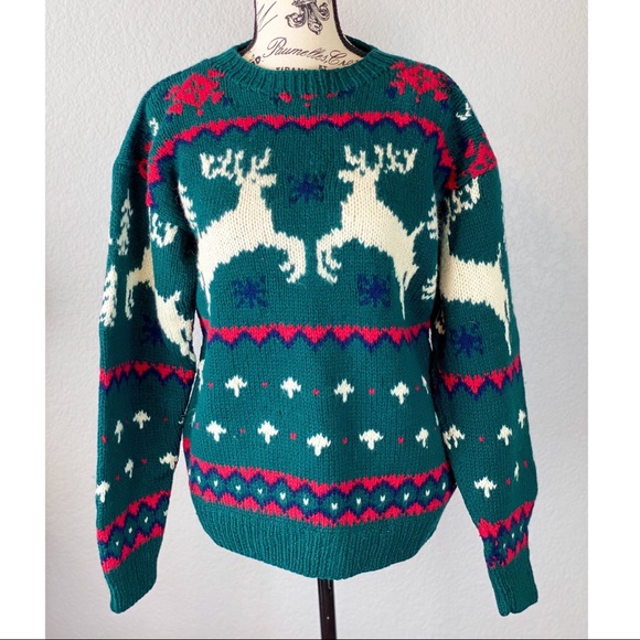 Vintage Eddie Bauer Reindeer Christmas 